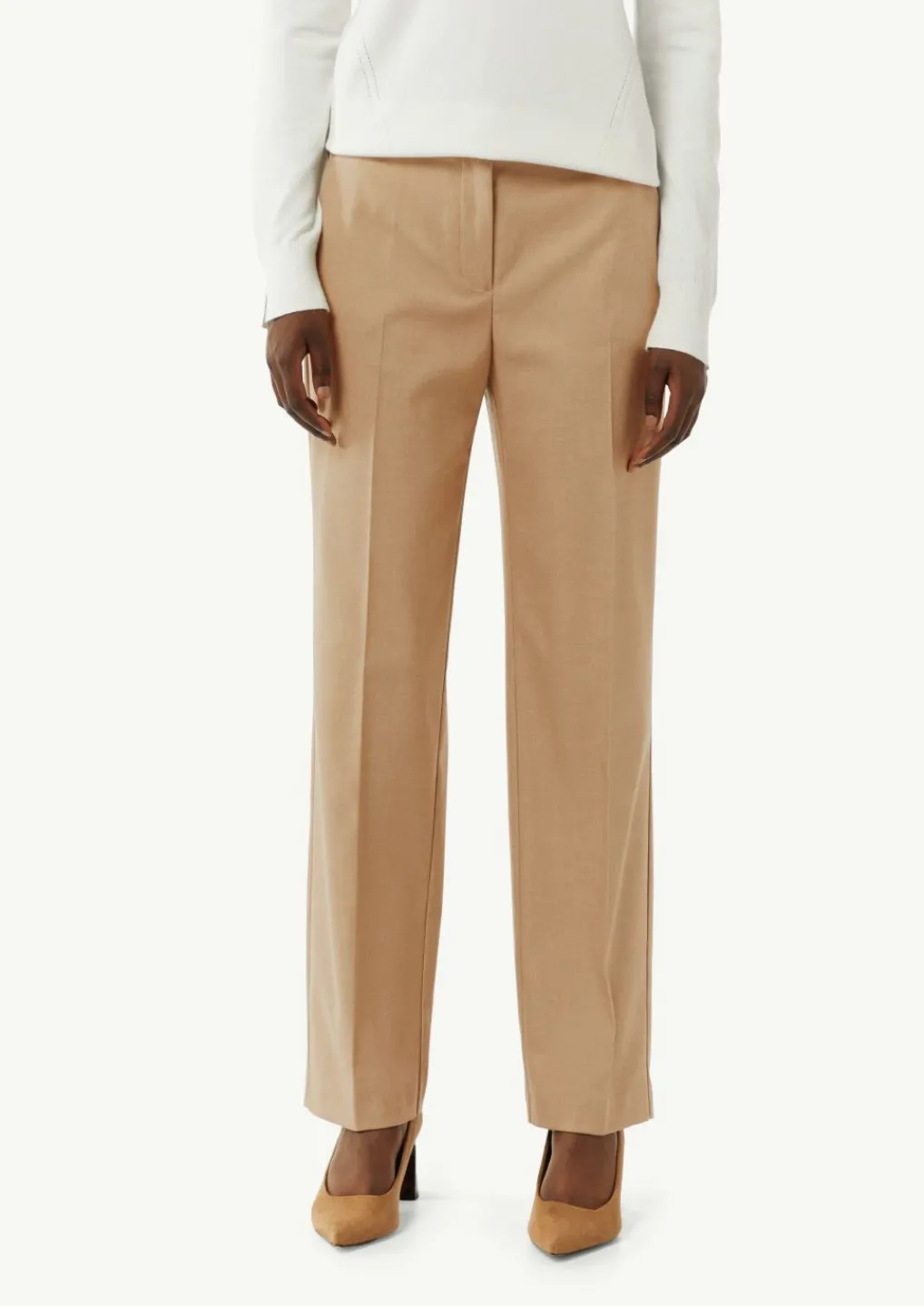 Business-Hose mit Straight Leg und Twillstruktur-Comma Discount
