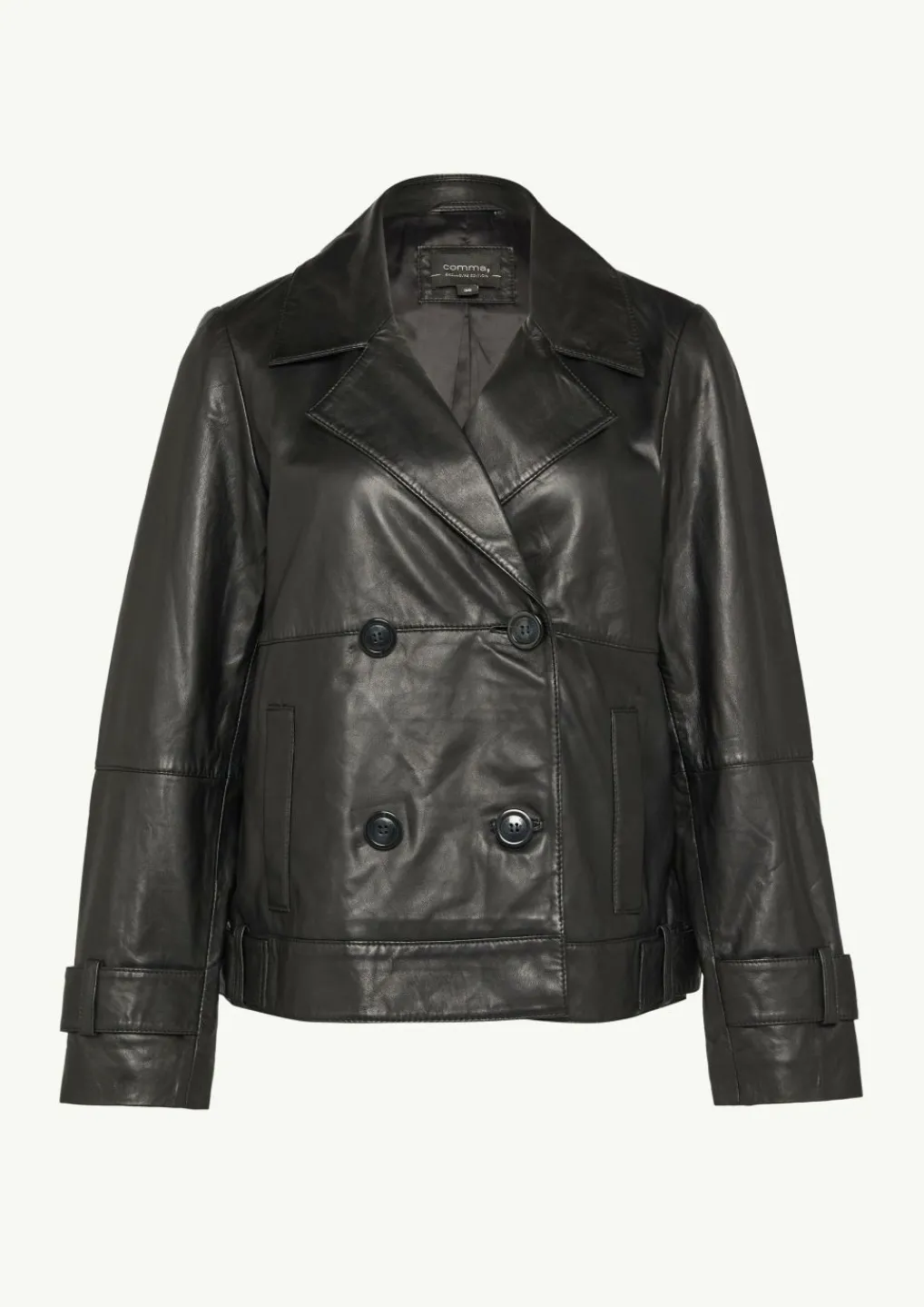 Caban-Jacke aus weichem Leder-Comma New
