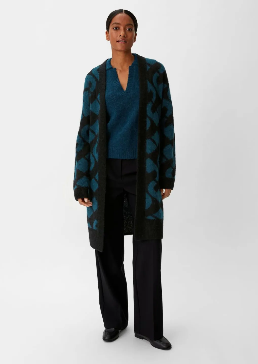 Cardigan aus Alpakamix mit Wolle-Comma Clearance