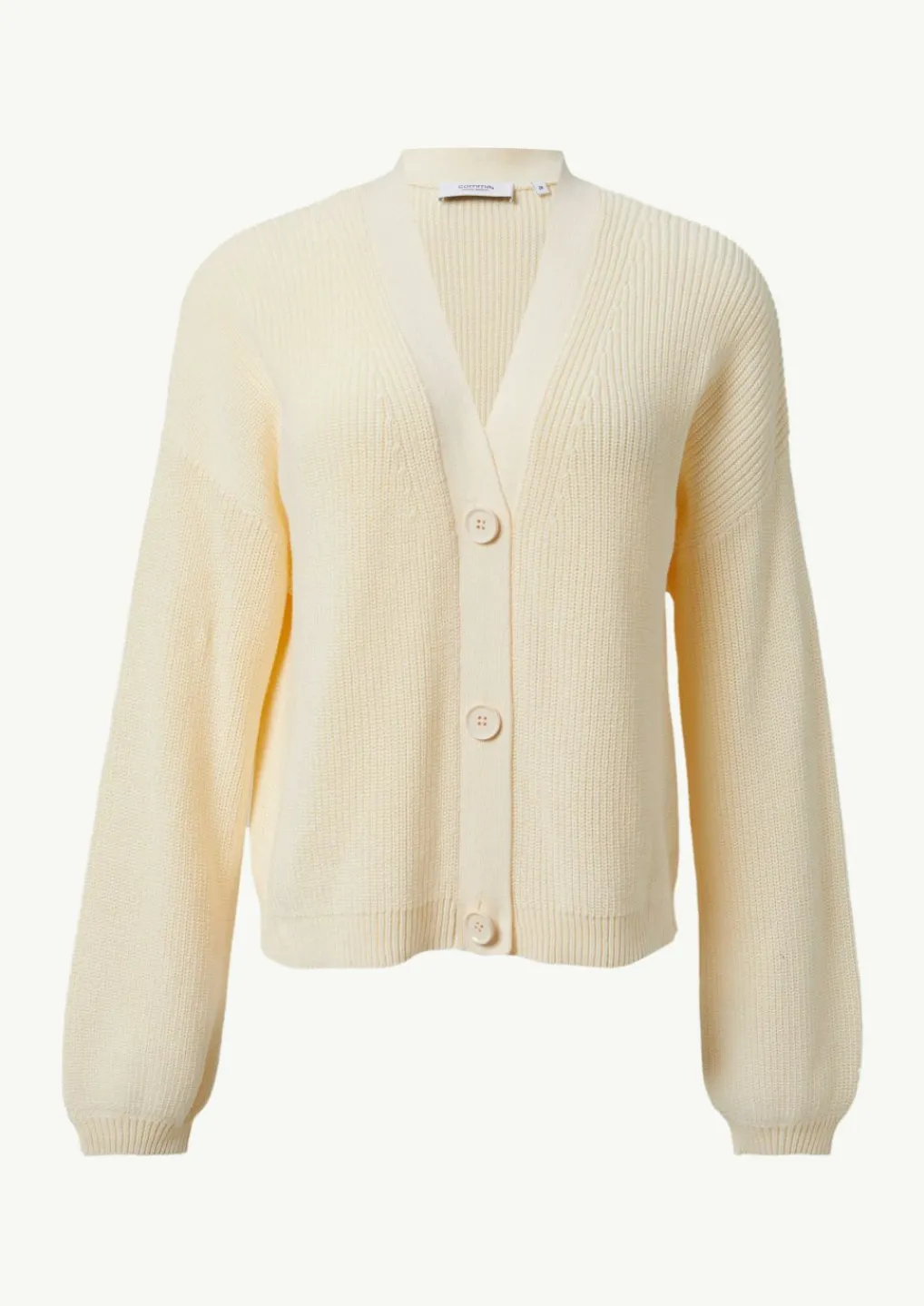 Cardigan mit Rippstruktur und überschnittenen Schultern-Comma Hot