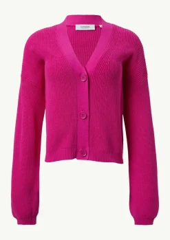 Cardigan mit Rippstruktur und überschnittenen Schultern-Comma Outlet