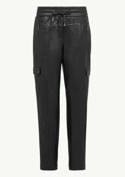 Cargohose aus Lederimitat-Comma Online