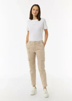 Cargohose mit schmal zulaufendem Bein-Comma Discount