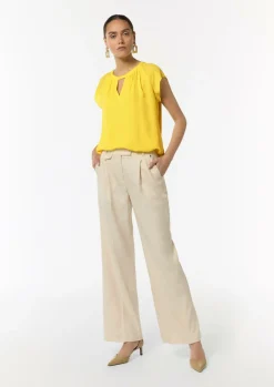 Chiffon-Bluse mit Kappärmeln-Comma Clearance