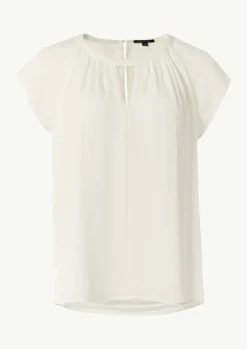 Chiffon-Bluse mit Kappärmeln-Comma Hot