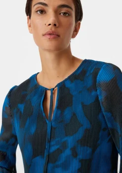 Chiffonbluse mit Plisseefalten-Comma Discount