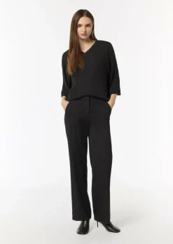 Chiffon-Blusenshirt mit 3/4-Ärmeln-Comma Outlet