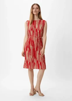 Chiffonkleid mit Plisseefalten-Comma Hot
