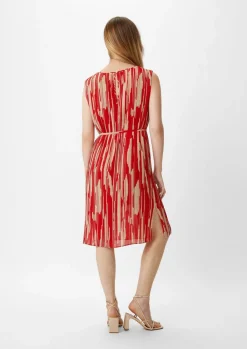 Chiffonkleid mit Plisseefalten-Comma Hot