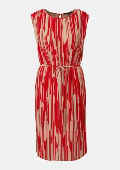 Chiffonkleid mit Plisseefalten-Comma Hot
