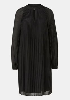 Chiffon-Kleid mit Plisseefalten-Comma Best