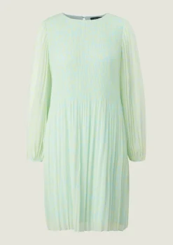 Chiffonkleid mit Plisseefalten-Comma Best