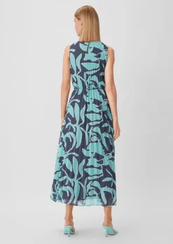 Chiffonkleid mit Plisseefalten-Comma Sale