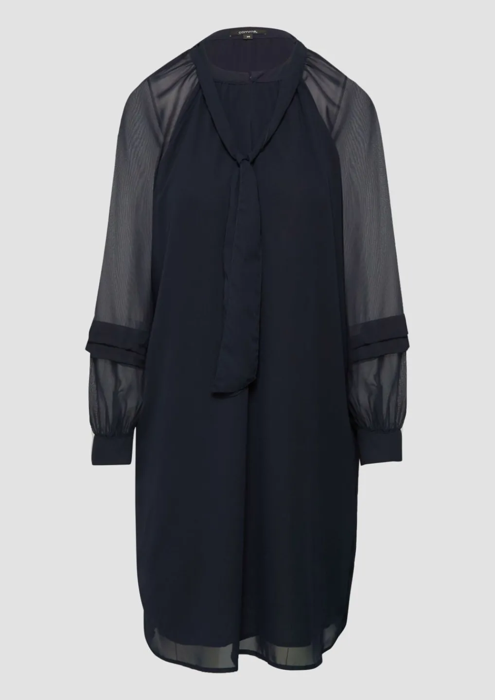 Chiffonkleid mit transparenten Ärmeln-Comma Discount