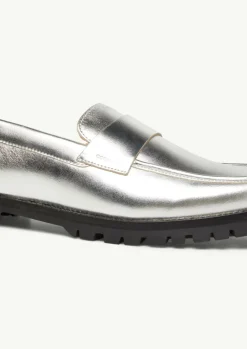 Chunky-Loafer aus Echtleder-Comma Discount