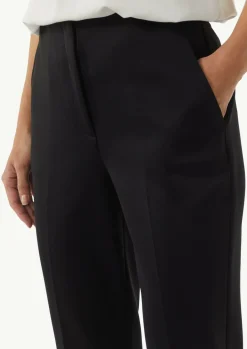 Cigarette-Pants aus Scuba mit elastischem Bund-Comma Clearance