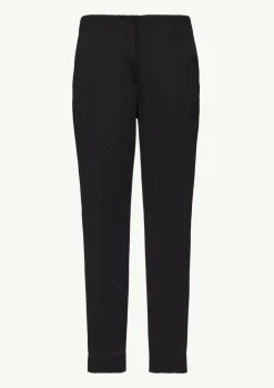Cigarette-Pants aus Scuba mit elastischem Bund-Comma Clearance