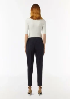 Cigarette Pants mit dezentem Glitzergarn-Comma Outlet
