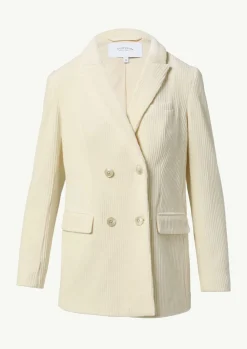 Cord-Blazer mit Logo-Knöpfen-Comma Outlet
