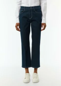 Cropped-Jeans mit Bügelfalte-Comma Best