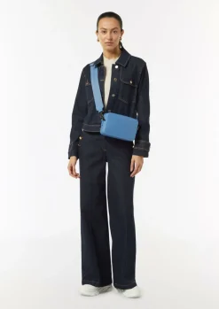 Crossbody-Bag aus Rindsleder-Comma Fashion