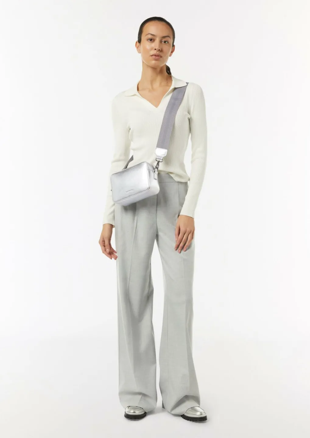 Crossbody-Bag aus Rindsleder-Comma New