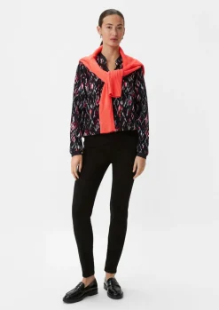 Crêpe-Bluse aus Viskose-Comma Fashion
