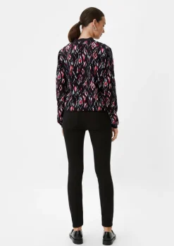 Crêpe-Bluse aus Viskose-Comma Fashion