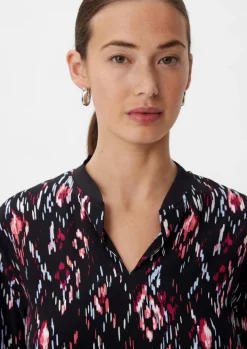 Crêpe-Bluse aus Viskose-Comma Fashion