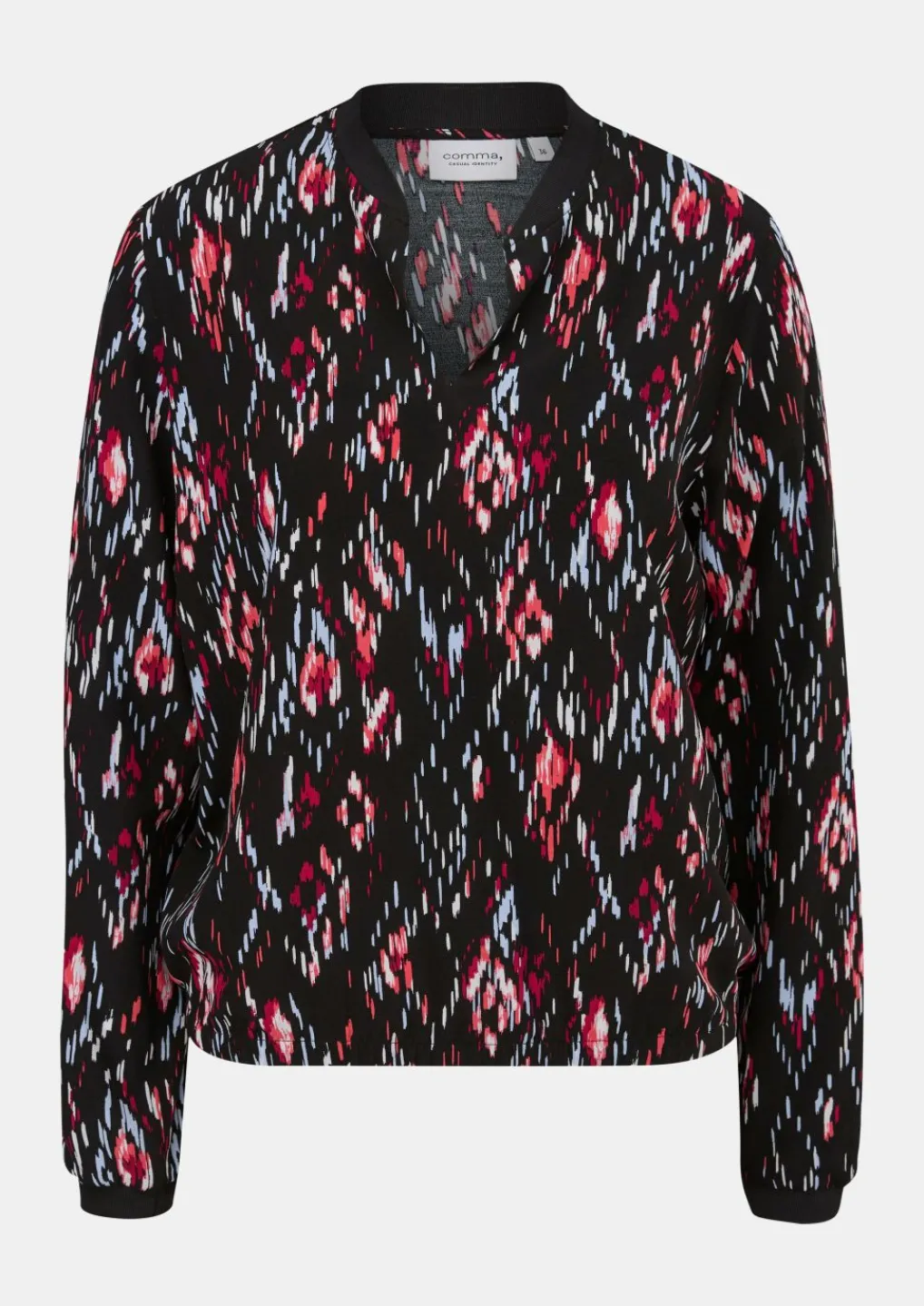 Crêpe-Bluse aus Viskose-Comma Fashion
