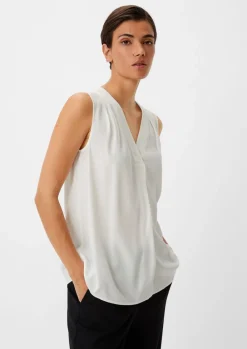 Crêpe-Bluse aus Viskose-Comma Discount