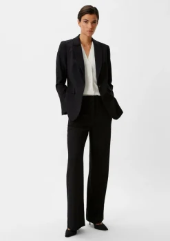 Crêpe-Bluse aus Viskose-Comma Discount