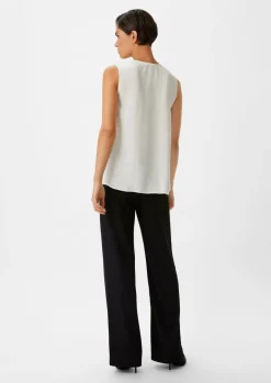 Crêpe-Bluse aus Viskose-Comma Discount