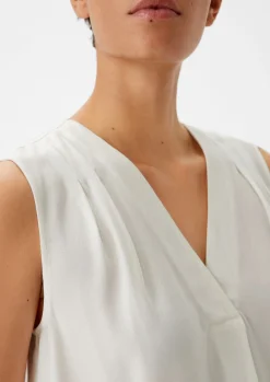 Crêpe-Bluse aus Viskose-Comma Discount