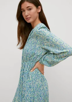 Crêpe-Kleid aus Viskose-Comma Discount