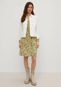 Crêpe-Kleid aus Viskose-Comma Fashion
