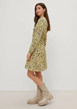 Crêpe-Kleid aus Viskose-Comma Fashion