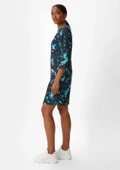 Crêpe-Kleid mit 3/4-Ärmeln-Comma Best