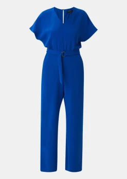 Crêpe-Overall mit ausgestelltem Bein-Comma Discount