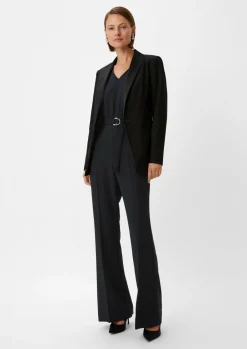 Crêpe-Overall mit Flared Leg-Comma Online