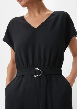 Crêpe-Overall mit Flared Leg-Comma Online