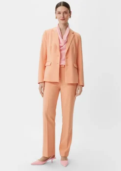 Crêpeshirt mit Wasserfall-Ausschnitt-Comma New