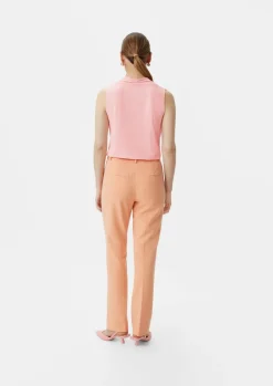 Crêpeshirt mit Wasserfall-Ausschnitt-Comma New