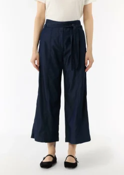 Culotte aus Lyocellmix mit Bindegürtel-Comma Best