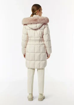 Daunenparka mit abnehmbarem Kunstfell-Comma Sale