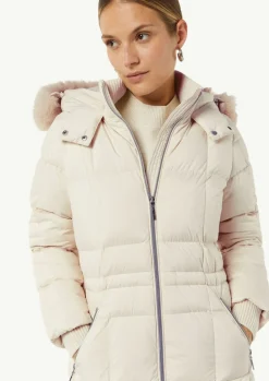 Daunenparka mit abnehmbarem Kunstfell-Comma Sale