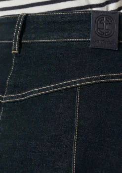 Denim-Rock mit nahtfeinen Taschen-Comma New