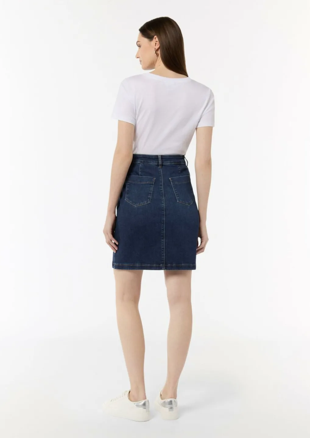Denimrock mit vorderseitigem Schlitz-Comma Sale