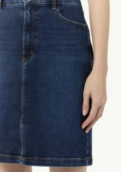 Denimrock mit vorderseitigem Schlitz-Comma Sale
