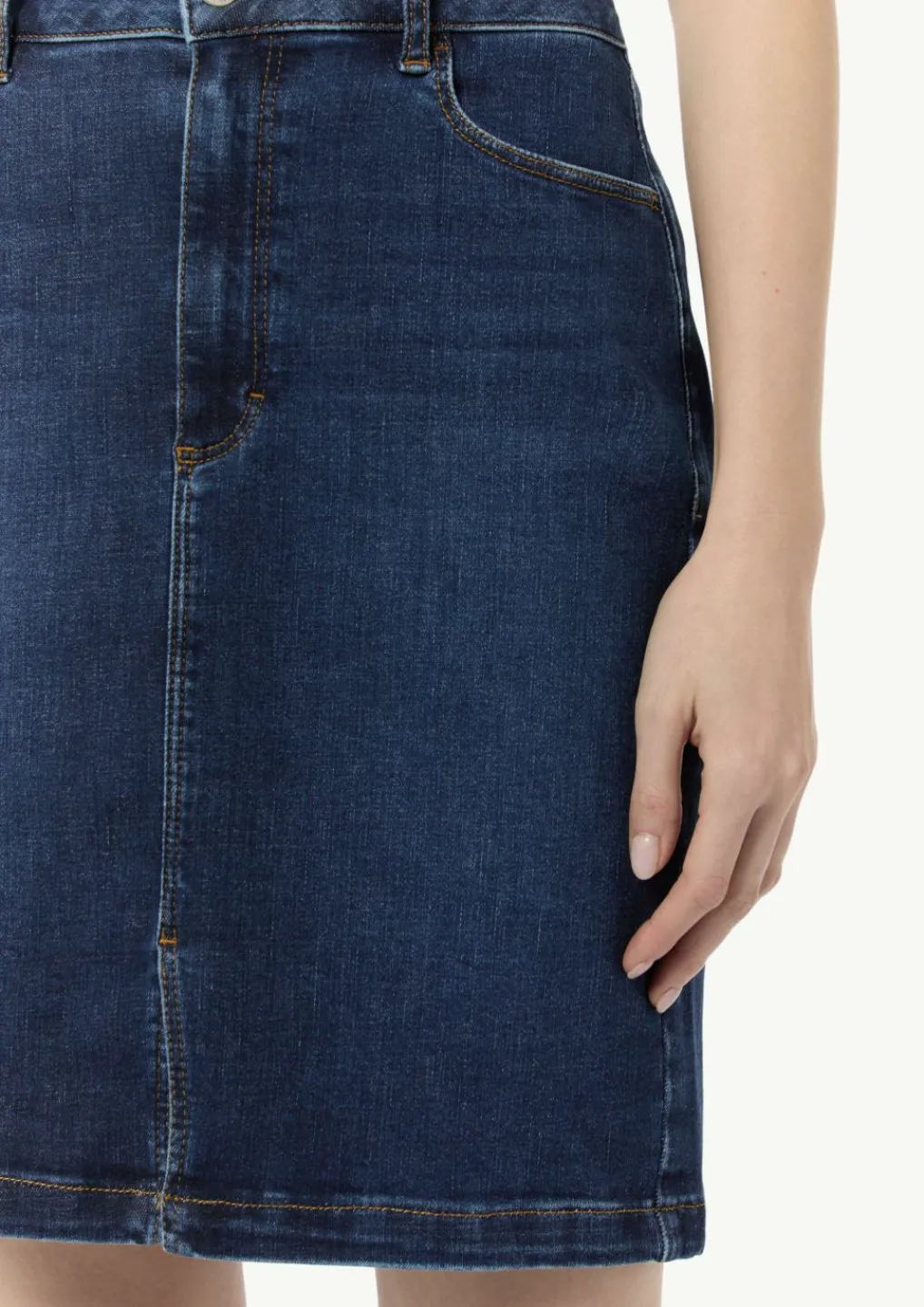 Denimrock mit vorderseitigem Schlitz-Comma Sale